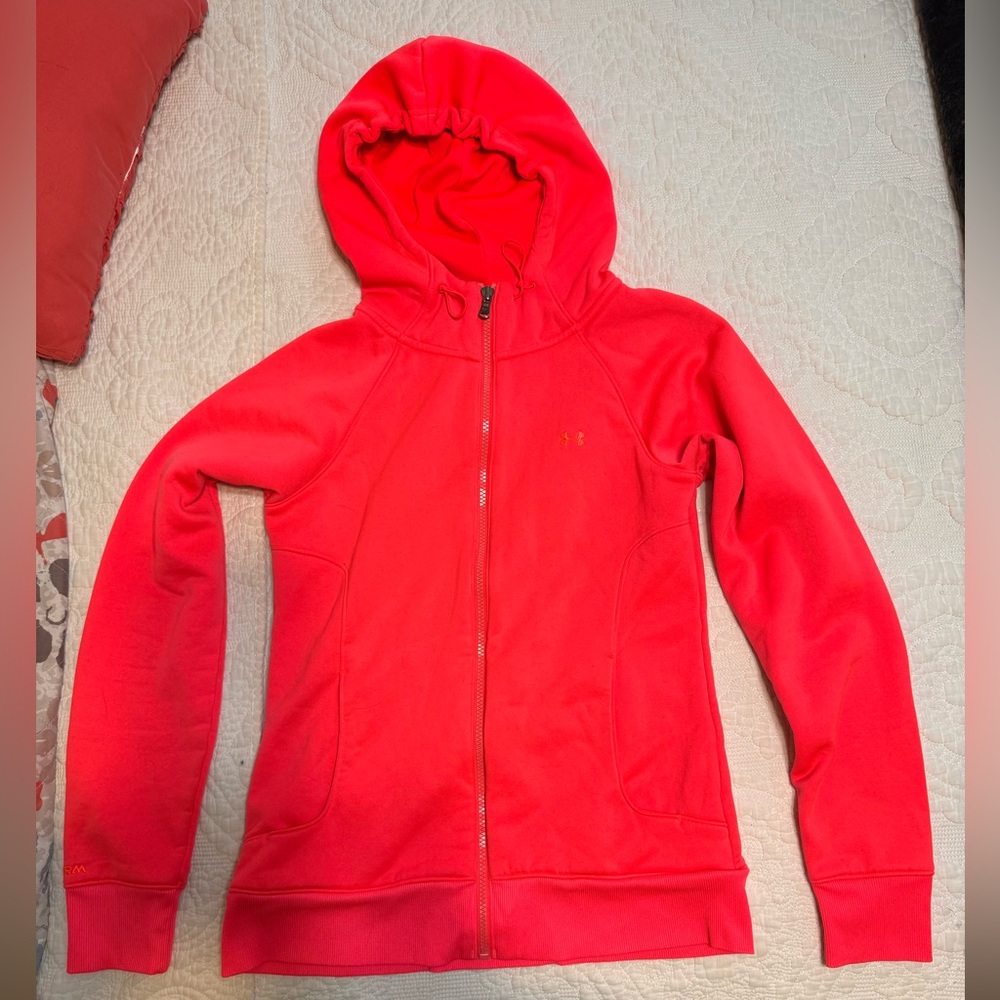 Premium Under Armour fleece lined hoodie - Bright Pink (Salmon)